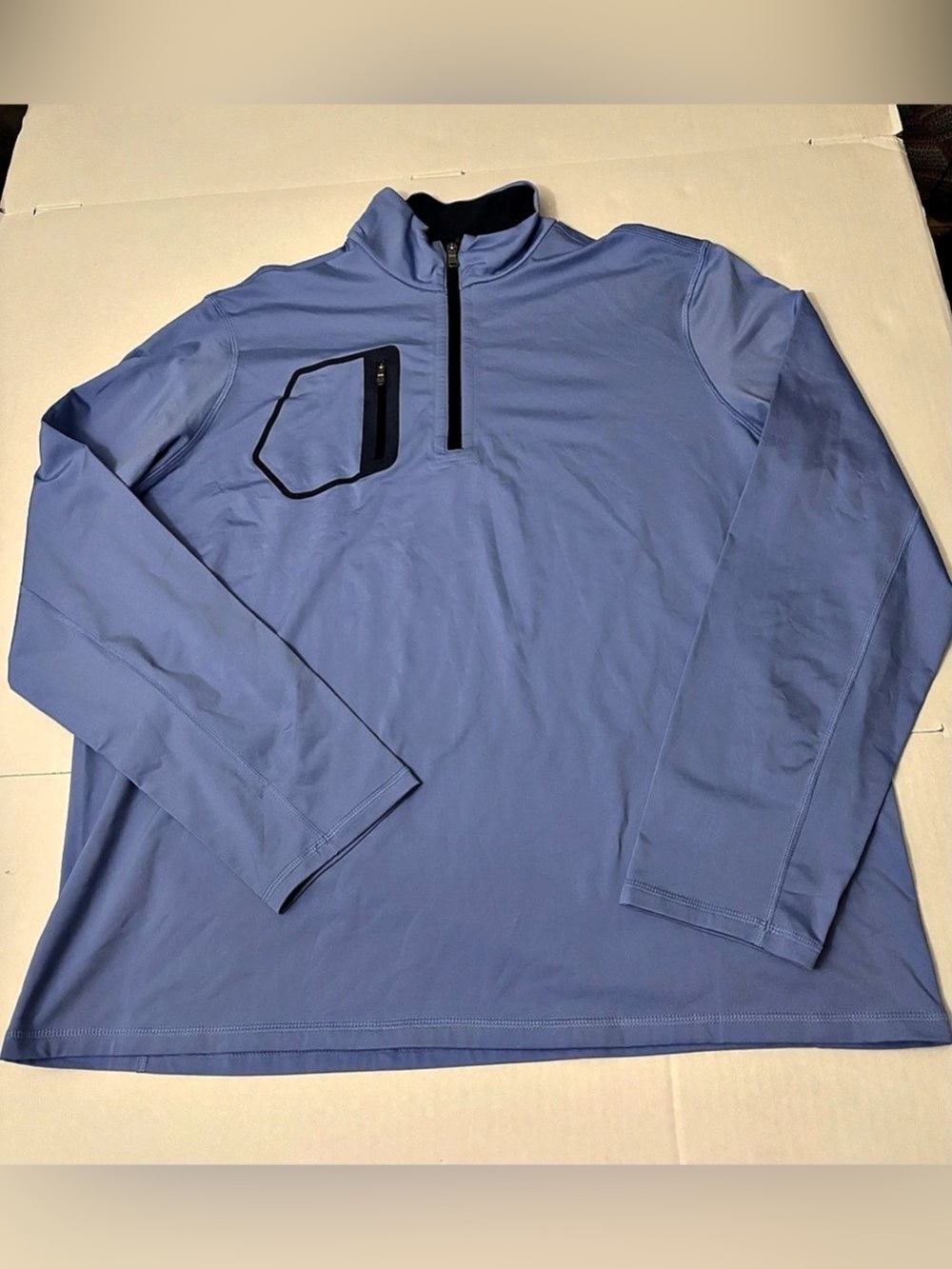 RLX Ralph Lauren Men's Quarter-Zip Pullover Blue Size XL